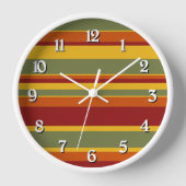 Horloge Bandes de couleur épice (Recto)