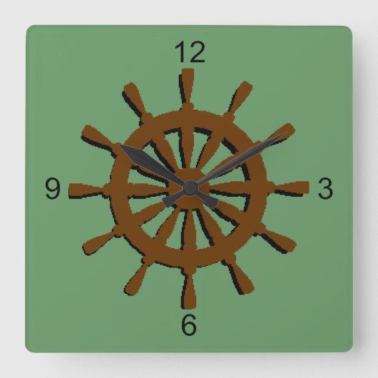 Horloge - barre de bateau (brun) (Recto)