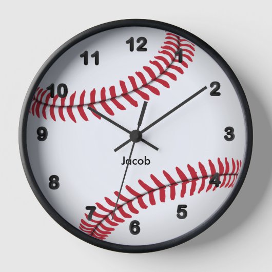 Horloge Baseball Large Clock (Recto)