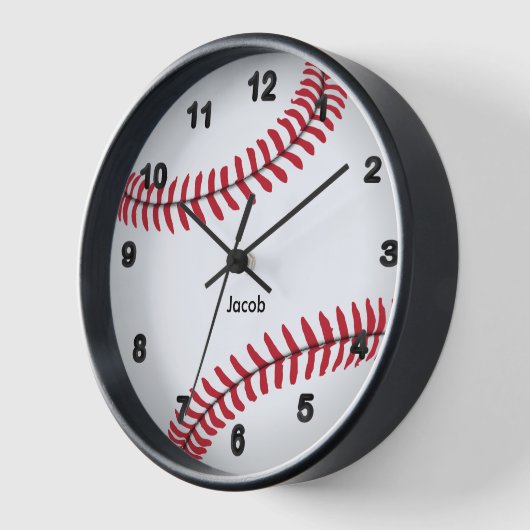 Horloge Baseball Large Clock (Angle)