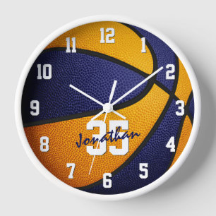 Horloge basket-ball personnalisé pour les filles des garço