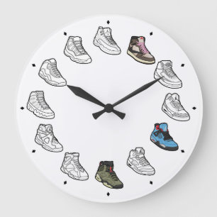 Horloge basket en acrylique (Travis Collabs)