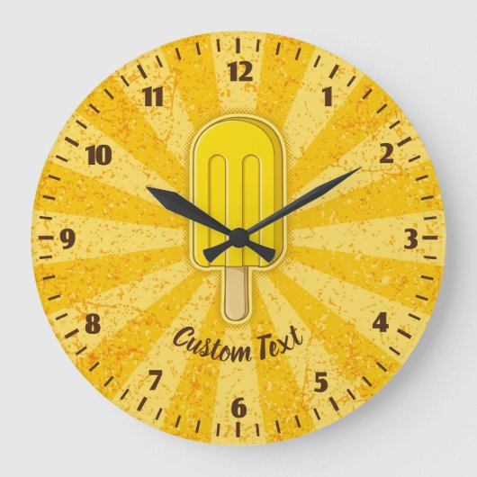 Horloge bâton de glace au citron (Recto)