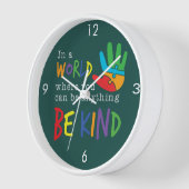 Horloge Be Kind School Teacher Classe (Angle)