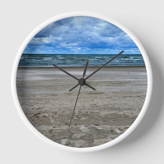 Horloge Beach Scene Wall Clock (Recto)