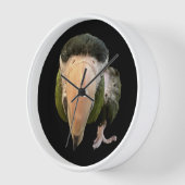 horloge beakysnooter encadrée blanche (Angle)