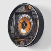 Horloge Beats intemporels : Lecteur de bande de cassette (Angle)