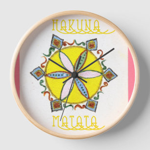 Horloge Beau Inspirationnel Star Floral Vector Motif