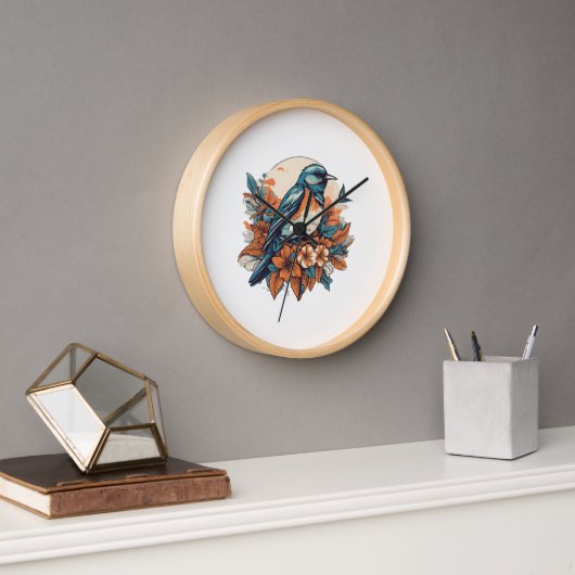 Horloge Beau Oiseau (Bureau)