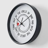 Horloge Beau Texte Dans Le Cercle De L'Amour (Angle)