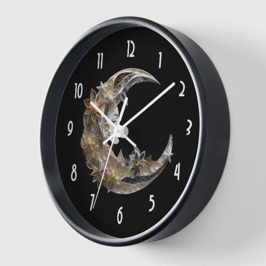 Horloge Beau visage dans la lune (Angle)