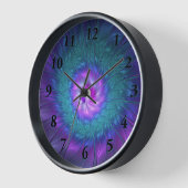 Horloge Beauté florale Abstraite Fleur d'art fractionnée c (Angle)