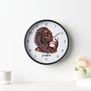 Horloge Beauté Mélanine Hip Hop Urbain Étincelant