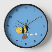 Horloge Beezness Bee, Fatigué Stress Bee Holding Porte-doc (Recto)
