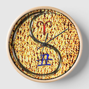 Horloge Bélier & Boeuf de Feu