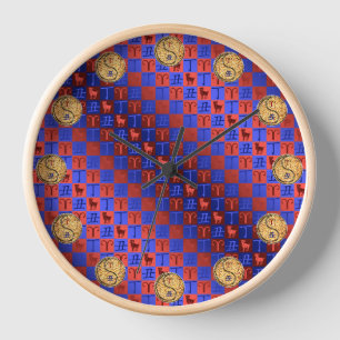 Horloge Bélier & Boeuf de Feu