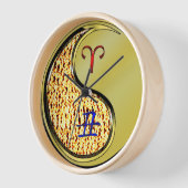 Horloge Bélier & Bœuf Métal (Angle)