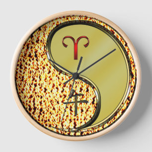 Horloge Bélier & Cheval de Métal