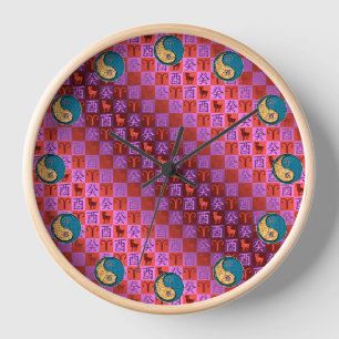 Horloge Bélier & Coq d'eau