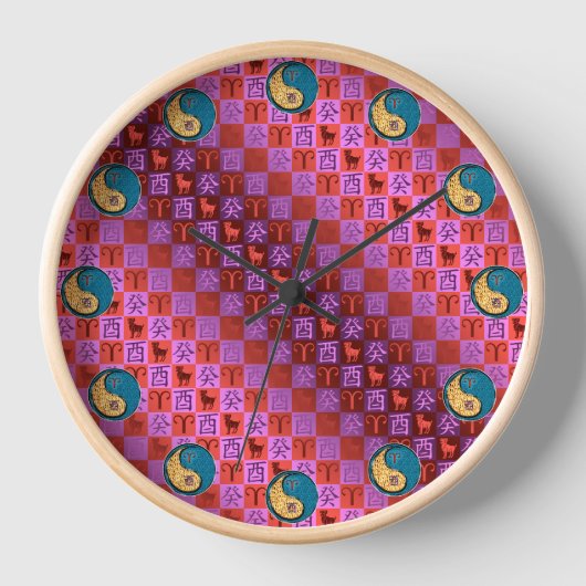 Horloge Bélier & Coq d'eau (Recto)