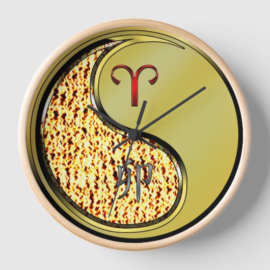 Horloge Bélier & Lapin Métal (Recto)