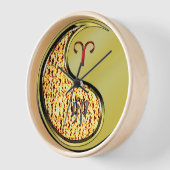 Horloge Bélier & Lapin Métal (Angle)
