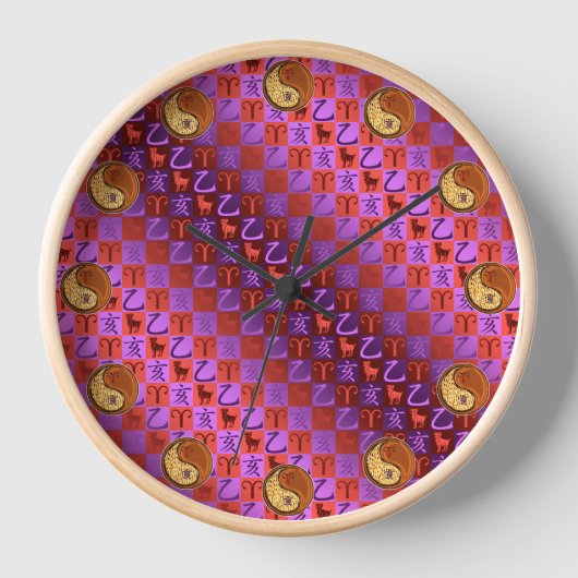 Horloge Bélier & Sanglier de Bois (Recto)