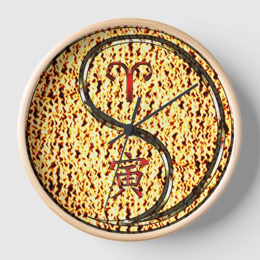 Horloge Bélier & Tigre de Feu (Recto)