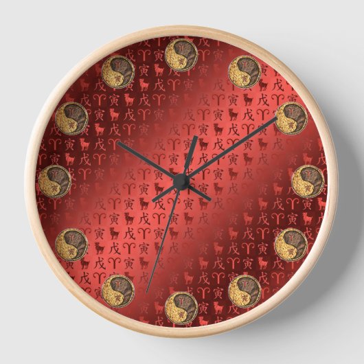 Horloge Bélier & Tigre de Terre (Recto)