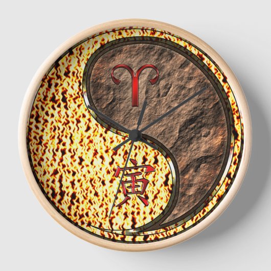 Horloge Bélier & Tigre de Terre (Recto)