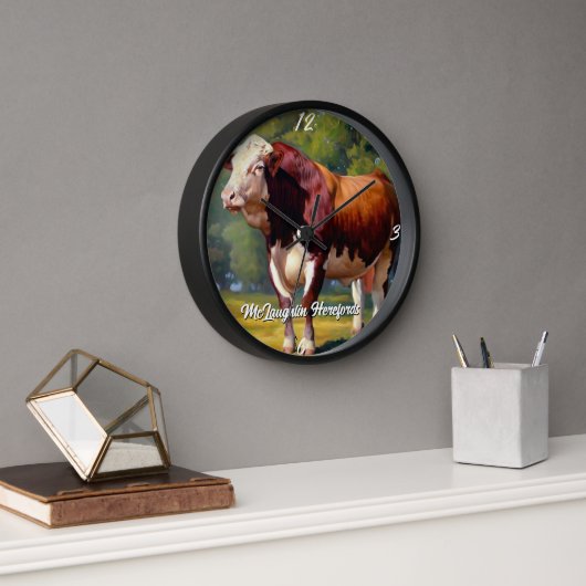 Horloge Belle Hereford Bull (Bureau)