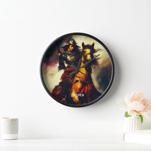 Horloge Belle Valkyrie à cheval (Maison)