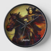 Horloge Belle Valkyrie à cheval (Recto)
