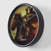 Horloge Belle Valkyrie à cheval (Angle)