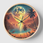 Horloge belle vue sur la plage (Recto)