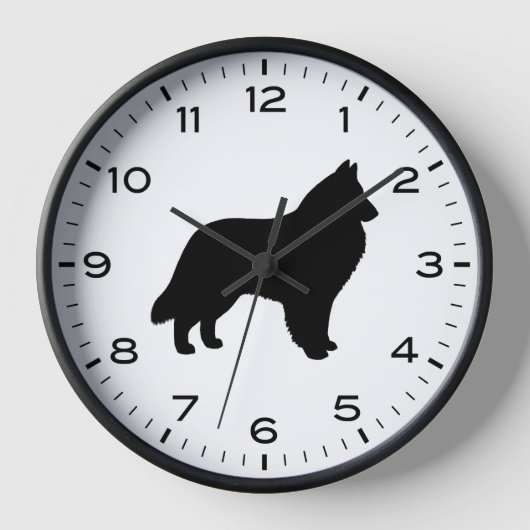 Horloge Berger belge race Chien Silhouette (Recto)