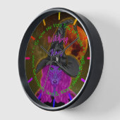 Horloge Bewitching Midnight Magic Purple Witch (Angle)