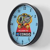Horloge Bienvenue au Congo (Angle)
