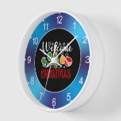 Horloge Bienvenue Noël (Angle)