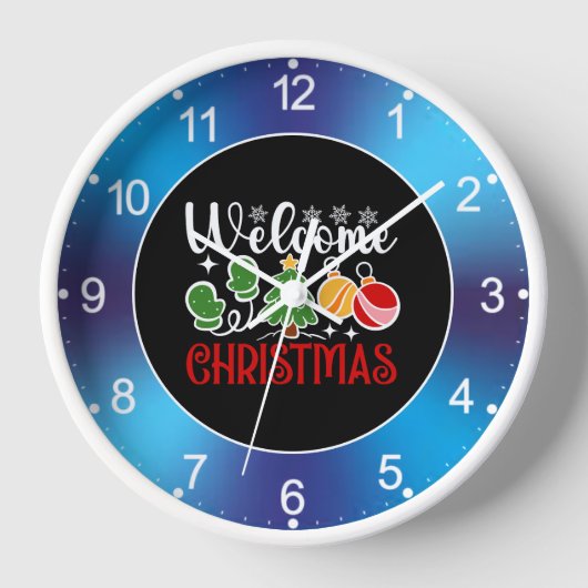 Horloge Bienvenue Noël (Recto)