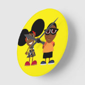 Horloge Bino et Fino Jaune (Angle)