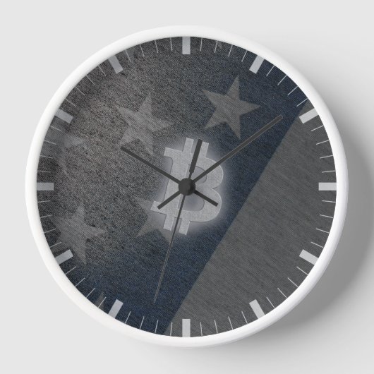 Horloge Bitcoin Amérique (Recto)