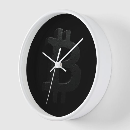 Horloge Bitcoin Black Rock ₿ (Angle)