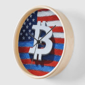 Horloge Bitcoin USA (Angle)