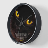 Horloge Black Cat Wall (Angle)