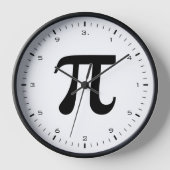 Horloge Black Digits de Math Pi (Recto)