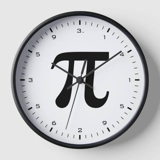 Horloge Black Digits de Math Pi (Recto)