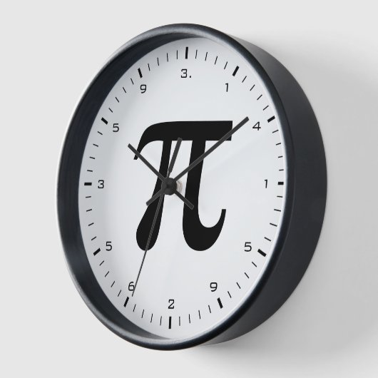 Horloge Black Digits de Math Pi (Angle)