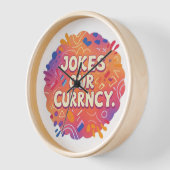 Horloge "Blagues sur notre monnaie" (Angle)