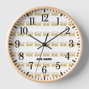HORLOGE BLANC PERSONNALISABLE MODERNE DE MARQUE VÉRIFIÉ ST